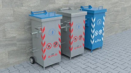 120l metal çöp konteyner