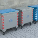 400L metal çöp konteyner