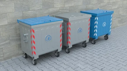 400L metal çöp konteyner