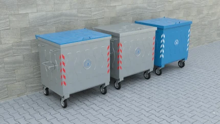 1100L metal çöp konteyner