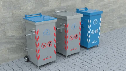 240L Metal Çöp Konteyner