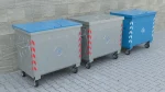 770L metal çöp konteyner