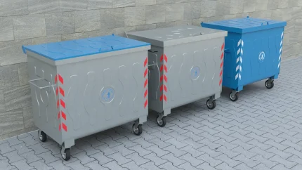 770L metal çöp konteyner